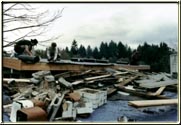 After removing the chimney from the crawl space all the way through to the roof.  The roofing crew was placing its final touches before the Touch Down is installed.