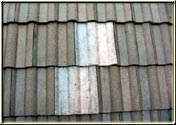 Tile roof repairs after cleaning the roof.